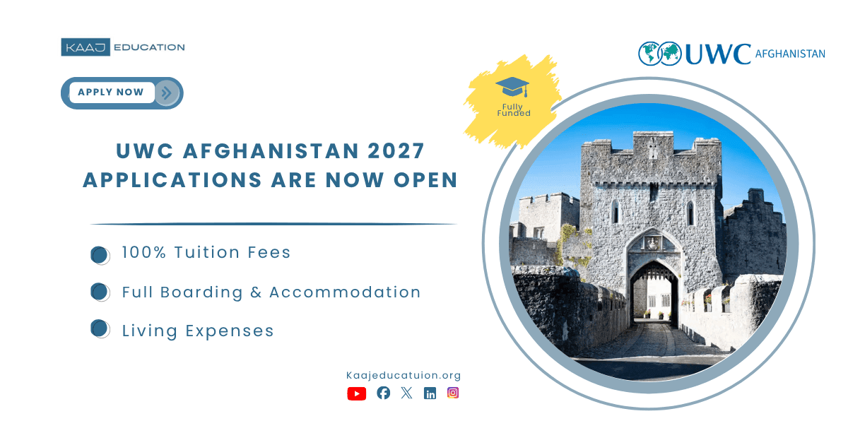 UWC Afghanistan 2026 Applications Are Now Open
