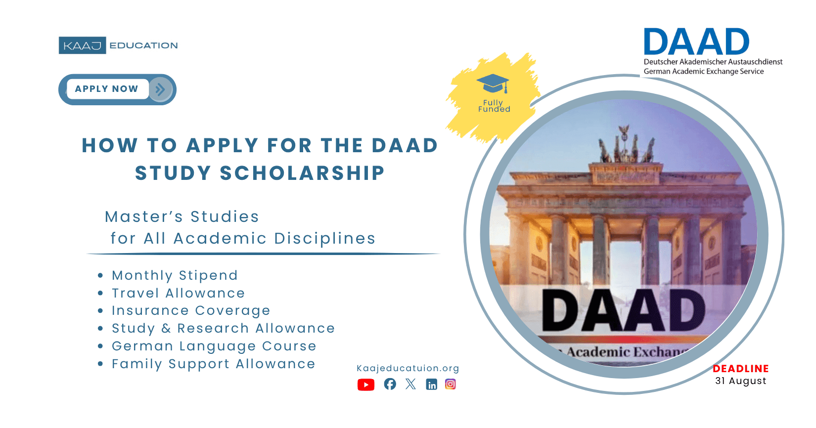 Master’s Guide: DAAD Study Scholarships for All Academic Disciplines